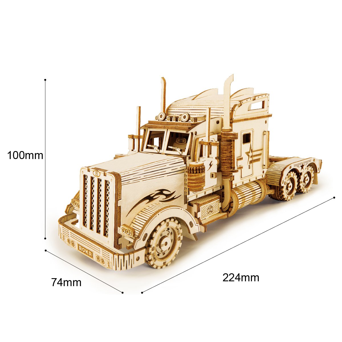 Robotime Houten Puzzel 3D Heavy Truck