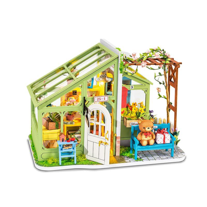 Robotime, DIY Huisje Spring Encounter Flowers, DG154, 17,6x13x12,8cm