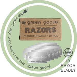 green-goose Klassiek Scheermes met Scheerzeep en Scheerkwast - Bamboe