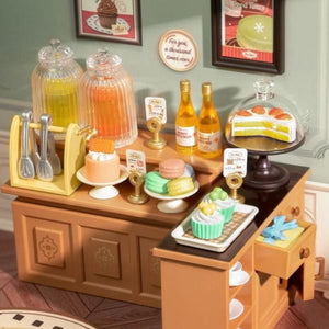 Robotime, DIY Huisje Super Creator Sweet Sips Tea, DW011, 16,3x16,3x15,2cm