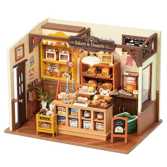 Robotime, DIY Huisje Becka's Baking House met LED verlichting