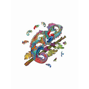 Logica Giochi Mandala Houten Legpuzzel – Kameleon (Chameleon)