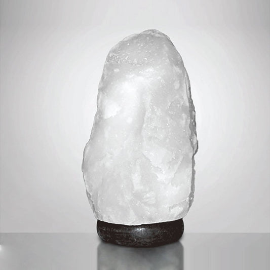 Himalaya Zoutlamp, Natuurlijke Vorm, Sneeuwwit, 2 á 3 kilo