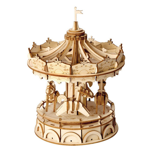 Robotime, 3D Houten Puzzel Merry Go Round