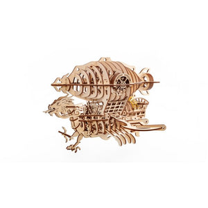 DIY Eco Wood Art 3D Mechanische Puzzel Piratenluchtschip Skylord, 327, 37,1×37,7×25,5cm