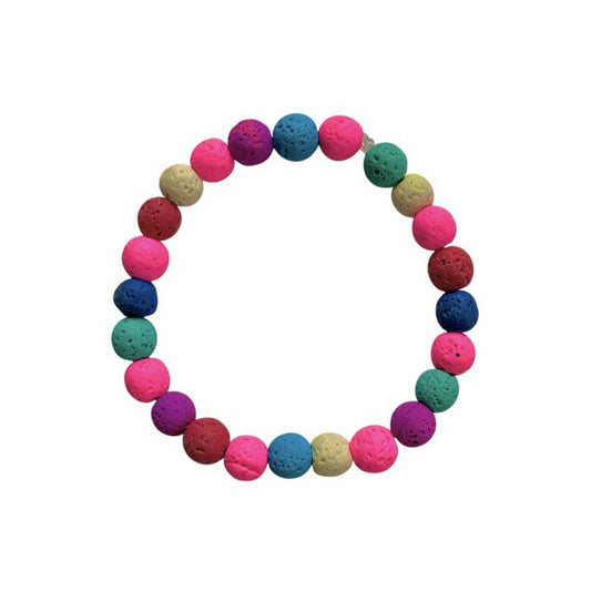 Luna-Leena kinderarmbandkleuren - lava kralen - handgemaakt in Nepal