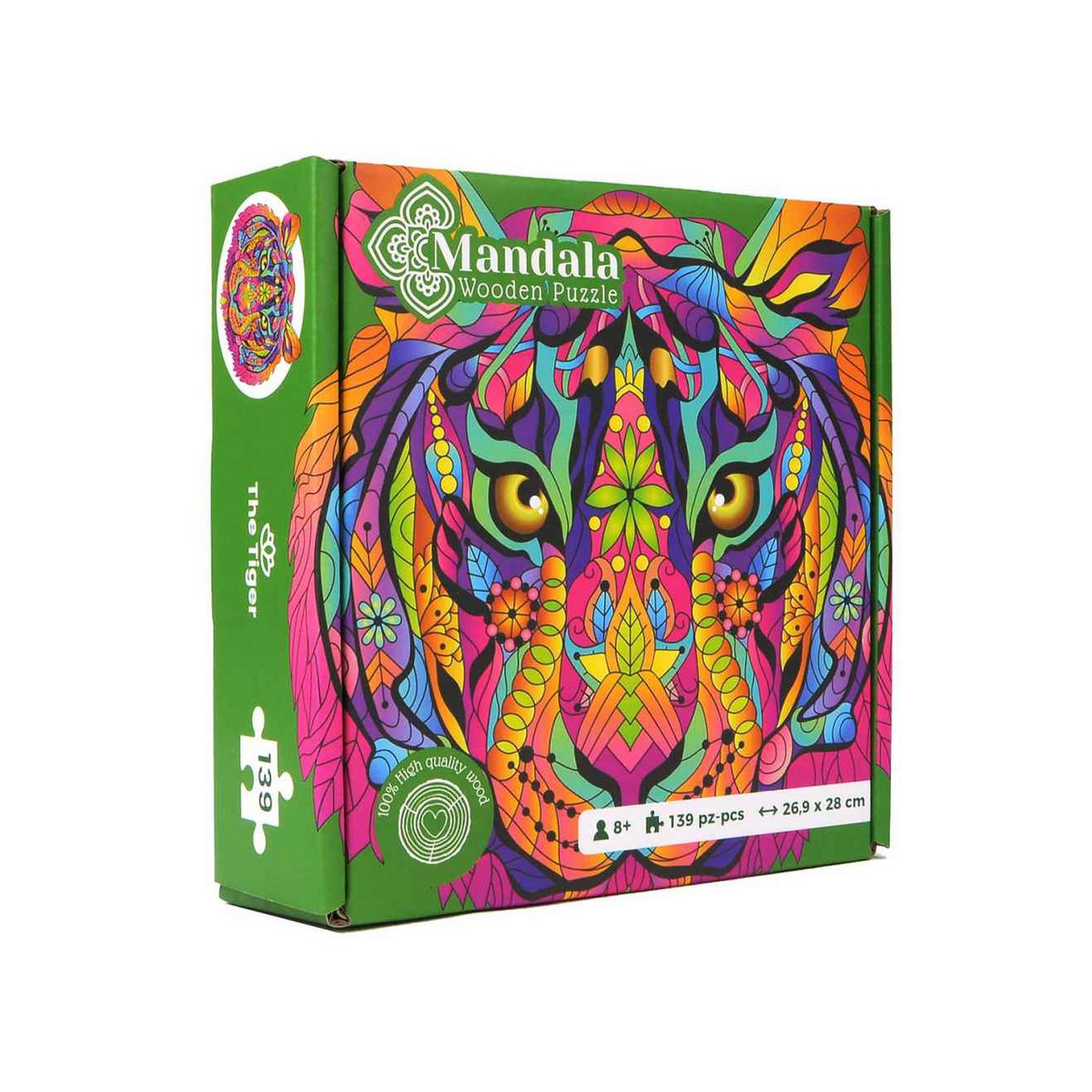Logica Giochi Mandala Houten Legpuzzel Tijger/ Tiger