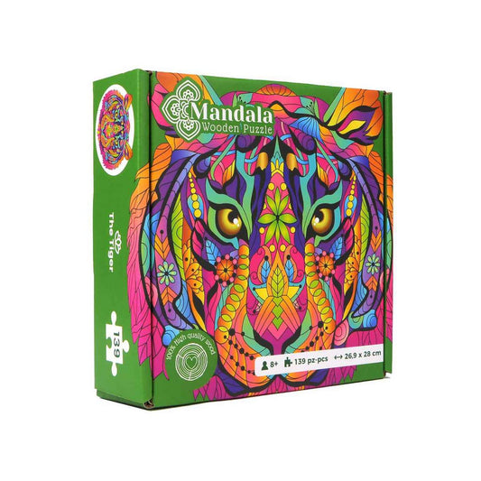 Logica Giochi Mandala Houten Legpuzzel Tijger/ Tiger