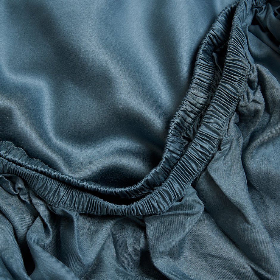 Bamboe Hoeslaken Ocean Blue