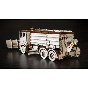 Eco Wood Art (EWA) 3D Mechanische Houten Puzzel Snowtruck