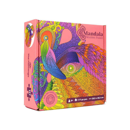 Logica Giochi Mandala Houten Legpuzzel Flamingo