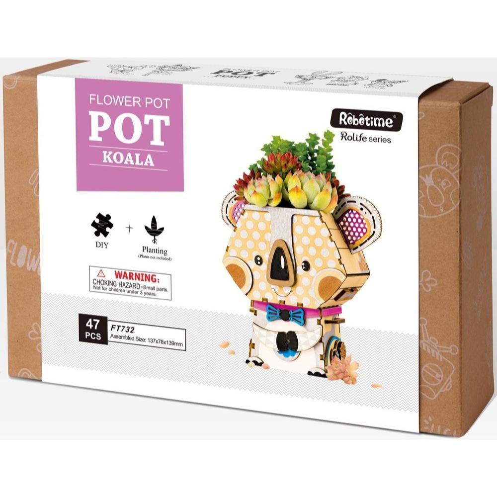Robotime, DIY Flowerpot Koala, FT732, 13,7x7,8x13,9cm