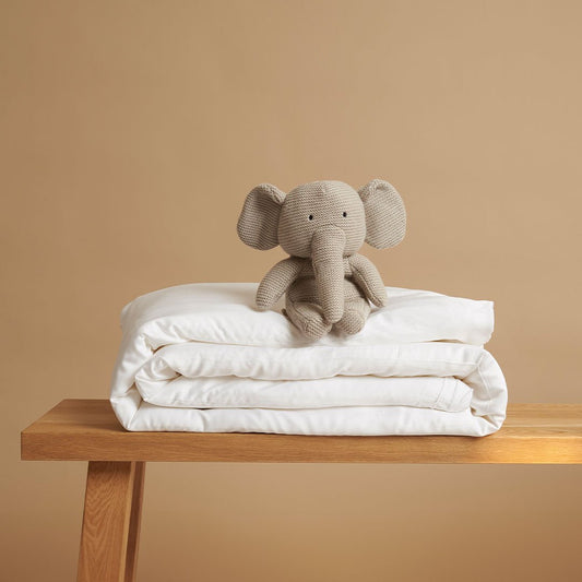 Kids - TENCEL™ Sateen Dekbedovertrek Wit