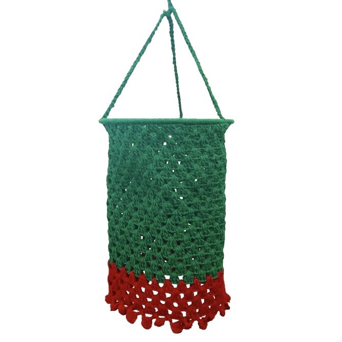 Luna-Leena Lampion Crochet - Groen - Organisch katoen - Handhaak in Nepal