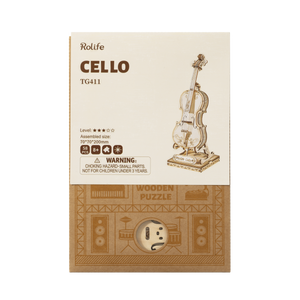 Robotime, 3D Houten Puzzel Muziekinstrument Cello