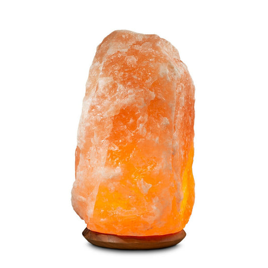 Himalaya Salt Dreams Zoutlamp met Houtenvoet, 25-30 kg