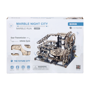 Robotime, 3D Houten Puzzel Knikkerbaan Marble Night City