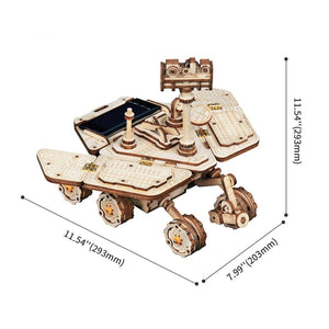 3D Houten Puzzel op zonne-energie Vagabond Rover, Robotime