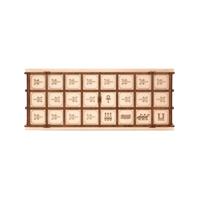 Eco Wood Art (EWA) 2 in 1 Bordspel, Senet en Ur