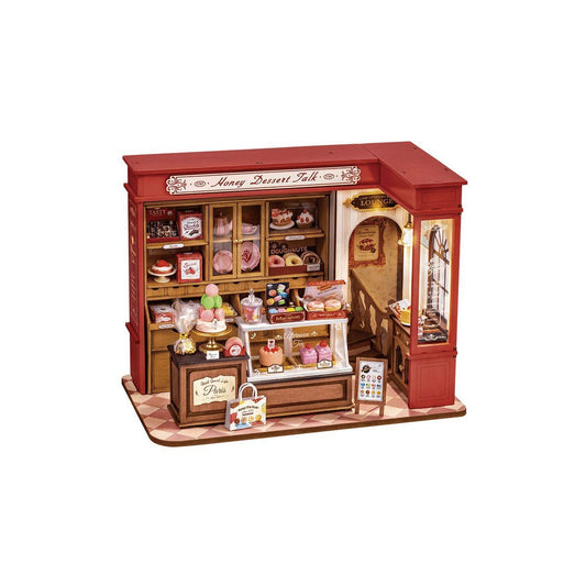 Robotime, DIY Huisje Honey Dessert Talk met LED verlichting, DG168, 23x13,5x17,3cm