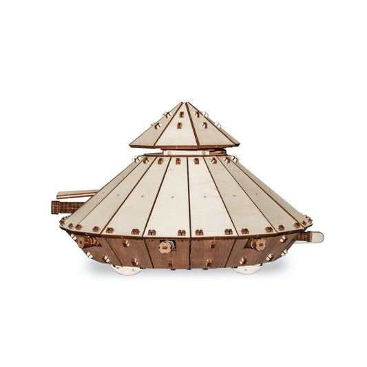 Eco Wood Art (EWA) 3D Mechanische Puzzel Da Vinci Tank 716