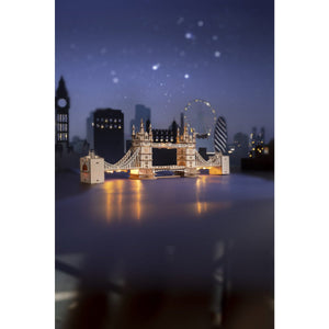 Robotime, 3D Houten Puzzel, Tower Bridge incl. verlichting