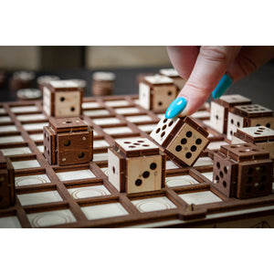 DIY Eco Wood Art, Gameset, Schaak en Damset, 0587, 25x28,5x4,2 cm