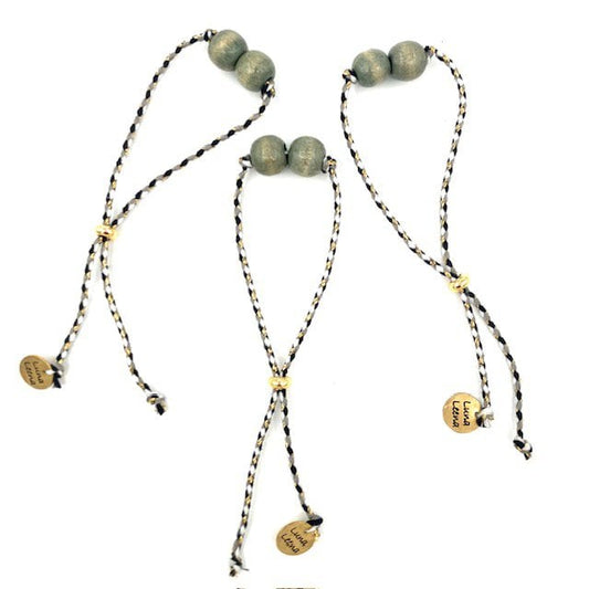 Luna-Leena Bracelet Gray - handgemaakt in Nepal