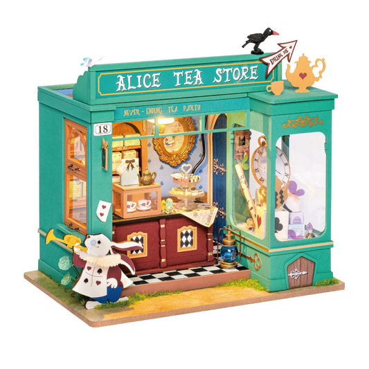 Robotime, DIY Huisje Alice's Tea Store met LED verlichting