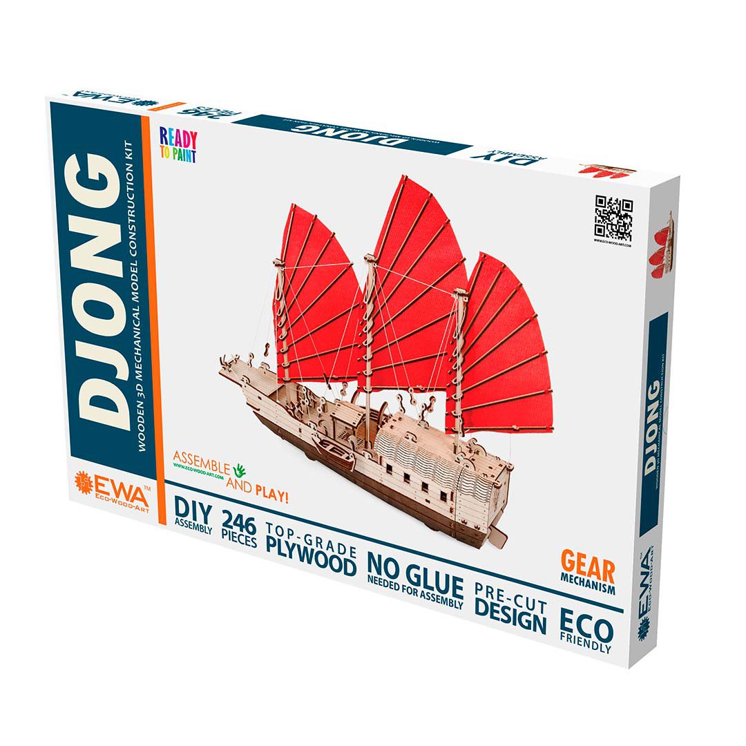 Eco Wood Art (EWA) 3D Houten Puzzel Djong