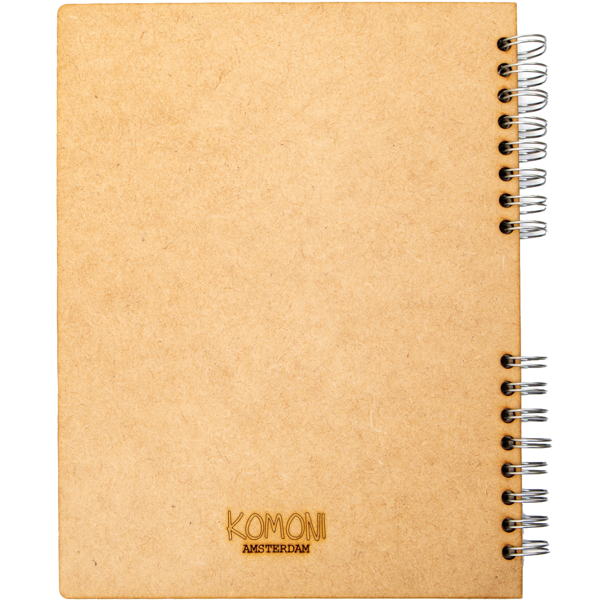 Duurzaam Houten Notitieboek – KOMONI – Red Hart – Gerecycled papier – Navulbaar – ROHA