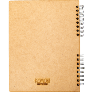 Duurzaam Houten Notitieboek – KOMONI – Red Hart – Gerecycled papier – Navulbaar – ROHA
