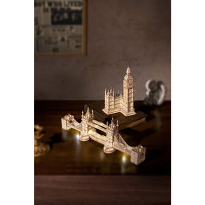 Robotime, 3D Houten Puzzel, Tower Bridge incl. verlichting
