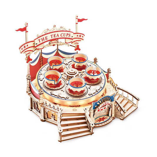 Robotime, Muziekdoos Hout DIY Tilt A Whirl