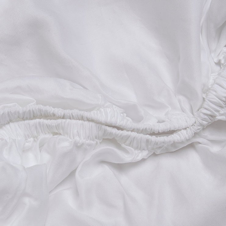 TENCEL™ Twill Hoeslaken Wit