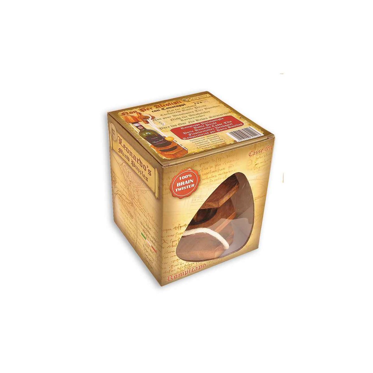 Logica Giochi Houten Breinbreker Fleshouderpuzzel met Flesopener