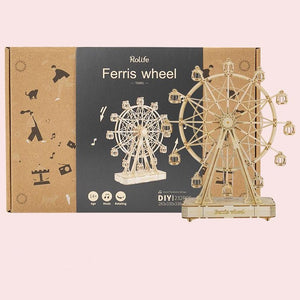 Robotime, 3D Puzzel Muziekdoos Hout Ferris Wheel