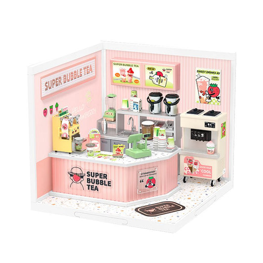 DIY Huisje Super Store Double Joy Bubble Tea, Robotime