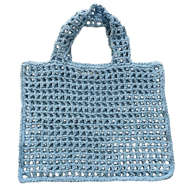 Luna-Leena Bag Kids - Light Blue - Organic Cotton - Handgehaakt in Nepal