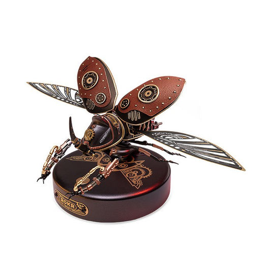 Robotime, 3D DIY Kunststof Bouwpakket Rhinoceros Kever/Beetle, MI01, 11,6x19x9,6cm