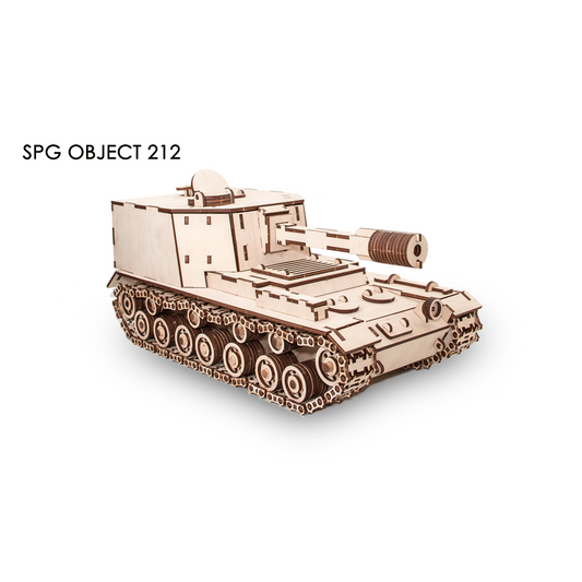 Eco-Wood-Art (EWA) 3D Mechanische Puzzel Tank SAU-212