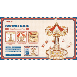 Robotime, Muziekdoos Hout DIY 3D Puzzel Swing Ride