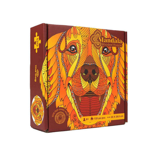 Logica Giochi Mandala Houten Legpuzzel Hond/ Dog, 24,7x28,5cm