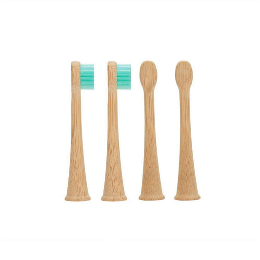 green-goose Sonicare Bamboe Opzetborstels Kinderen - 4 Stuks - Groen