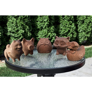 Eco Wood Art (EWA) 3D Houten Bouwset Spaarpot Eend/Duck, 3816, 12,7x10,7x12,8cm