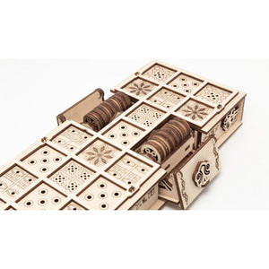 Eco Wood Art (EWA) 2 in 1 Bordspel, Senet en Ur