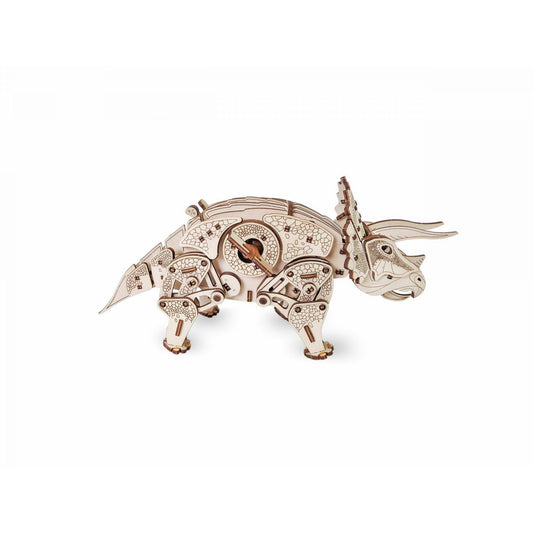 Eco Wood Art (EWA) 3D Mechanische Houten Puzzel Triceratops
