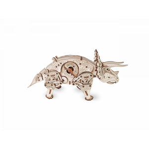 Eco Wood Art (EWA) 3D Mechanische Houten Puzzel Triceratops