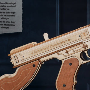Robotime, 3D Houten Puzzel Submachine Gun, LQB01, 70x14x18cm