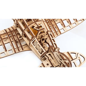 Eco Wood Art (EWA) 3D Mechanische Puzzel Airplane